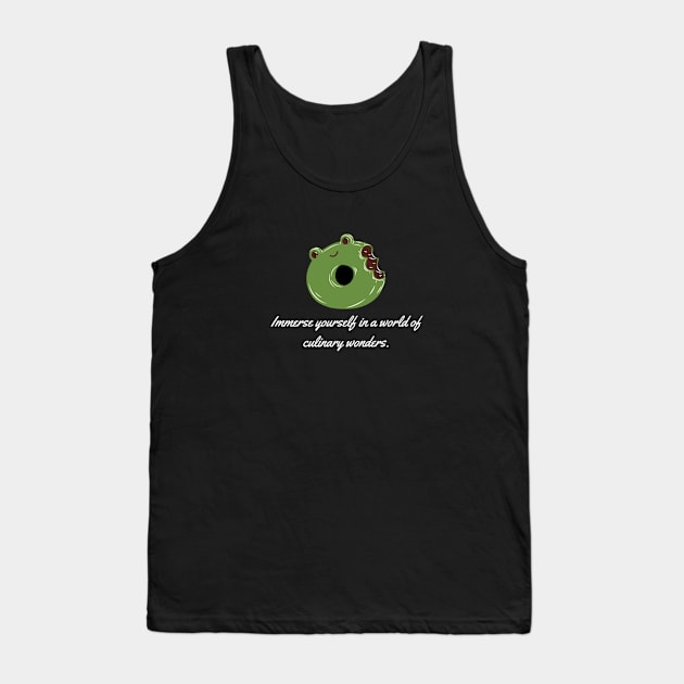 Immerse yourself in a world of culinary wonders. Tank Top by Nour